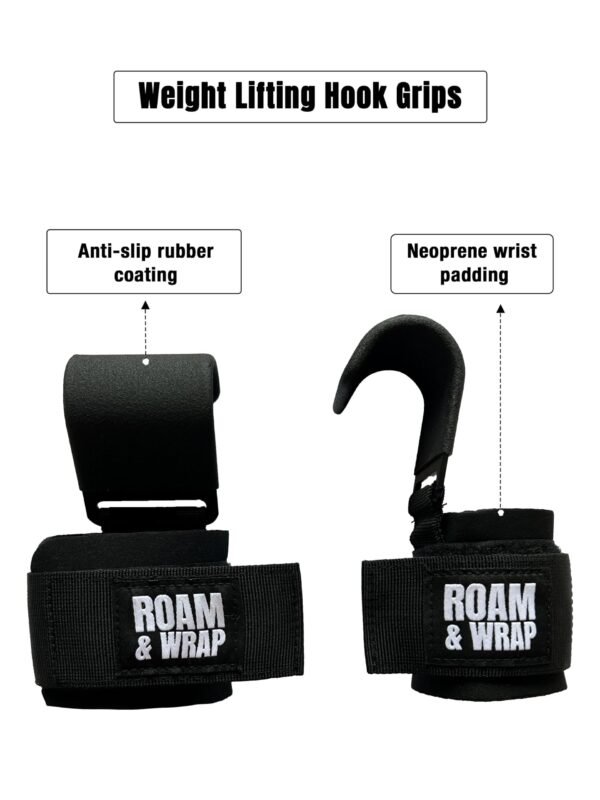 Roam & Wrap- Gym Hooks (Black) - Image 3