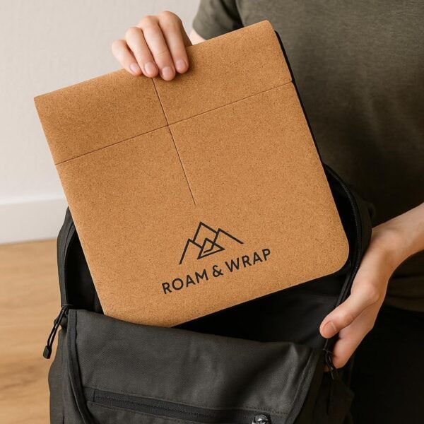 Roam & Wrap- Foldable Cork Yoga Mat (New) - Image 4