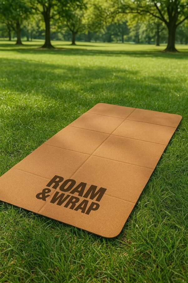Roam & Wrap- Foldable Cork Yoga Mat (New) - Image 6